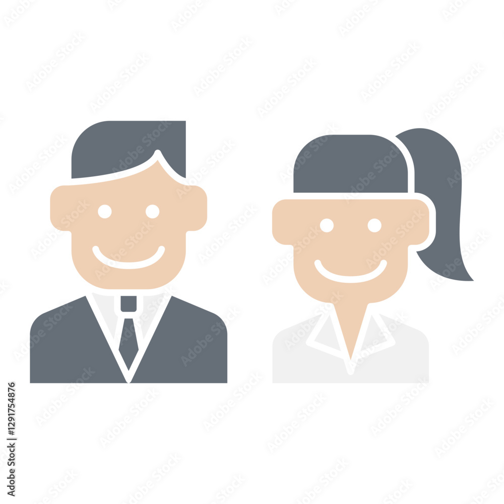 Toilet sign icon in flat color style Toilet sign icon in flat color style