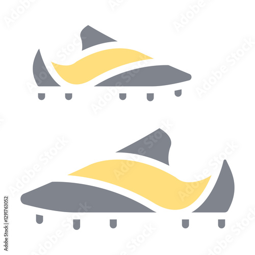 cleat icon in flat color style