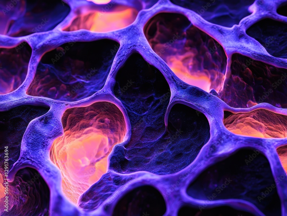 Bioluminescent organic network of swirling vines and glowing fungi, forming an abstract natural landscape with vivid, radiant hues Bioluminescent organic network of swirling vines and glowing fungi, forming an abstract natural landscape with vivid, radiant hues