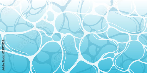 Canvastavla Transparent sea water banner