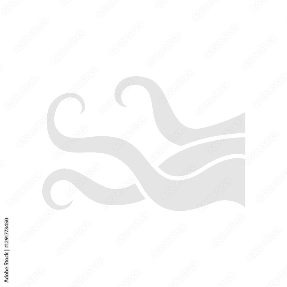 Octopus & tentacle icon in flat color style Octopus & tentacle icon in flat color style