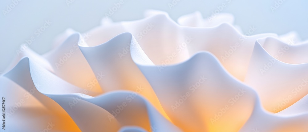 Fototapeta premium abstract flower petals with orange light