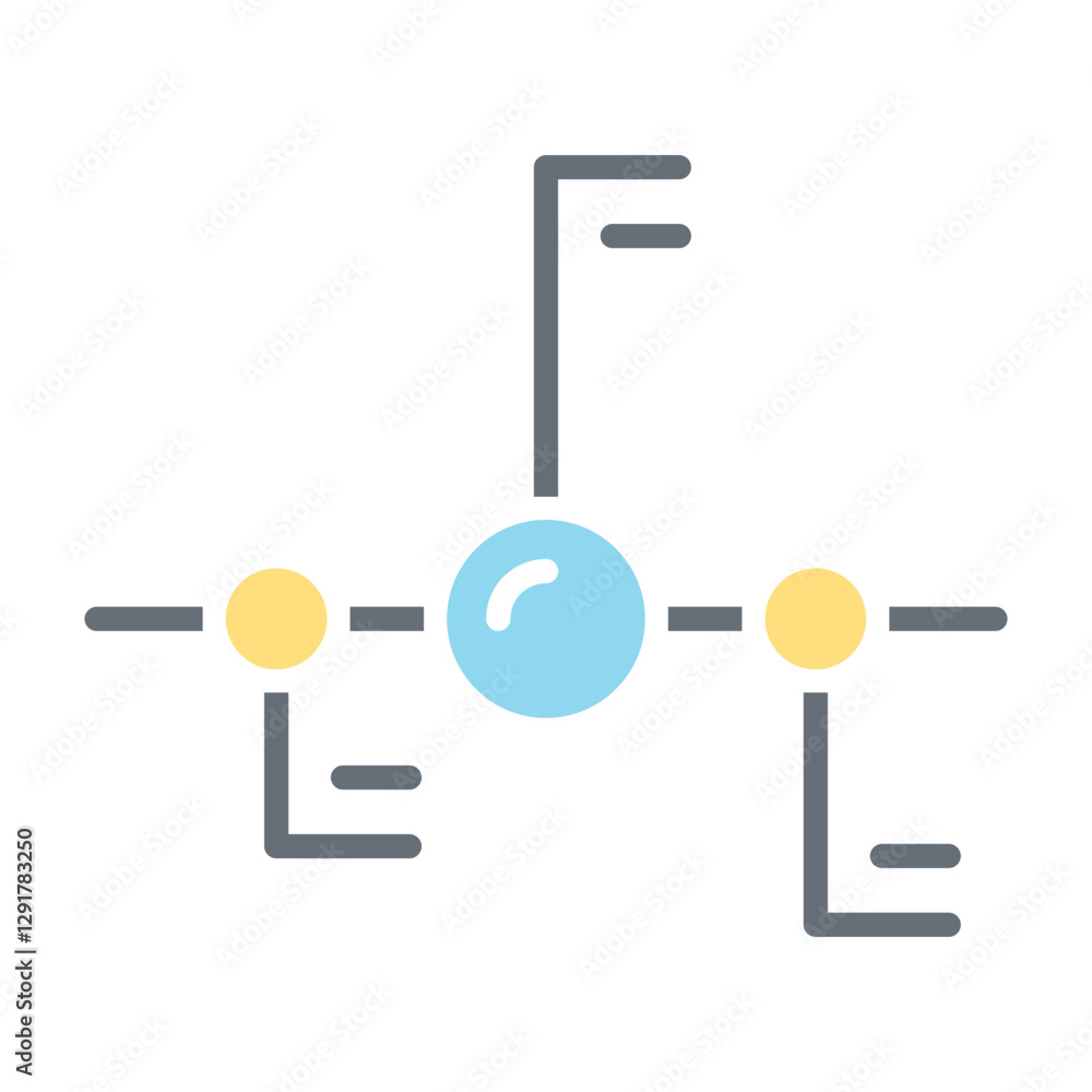 Data, database, graph, chart, diagram icon in flat color style Data, database, graph, chart, diagram icon in flat color style