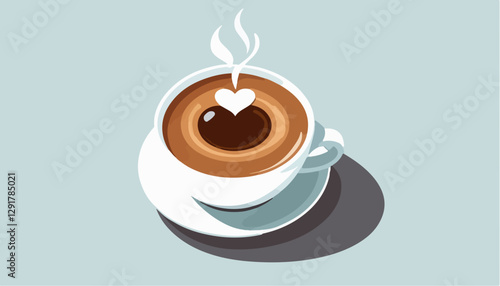 Minimalist Coffee Mug Illustration