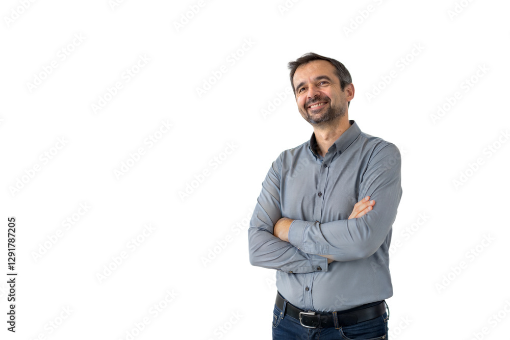 Confident man with arms crossed Confident man with arms crossed