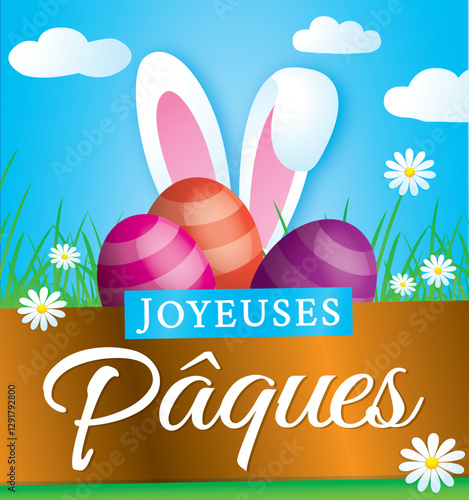 JOYEUSES PAQUES VERSION CARRE