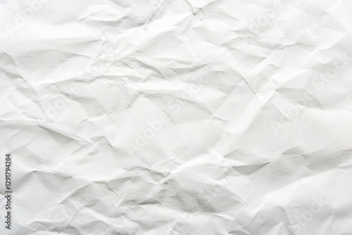 Wallpaper Mural Crumpled white paper texture with creases and wrinkles in close-up view. Torontodigital.ca