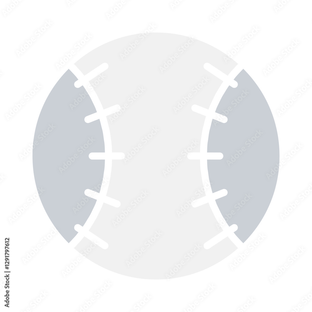 Baseball icon in flat color style Baseball icon in flat color style