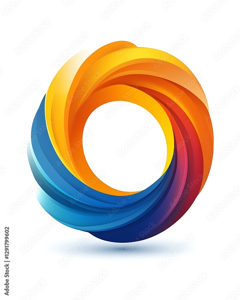 Colorful swirling abstract circle graphic design Colorful swirling abstract circle graphic design