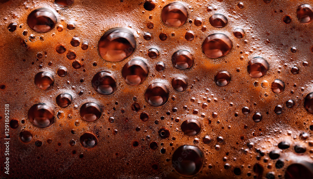 the surface of hot coffee in close up the surface of hot coffee in close up