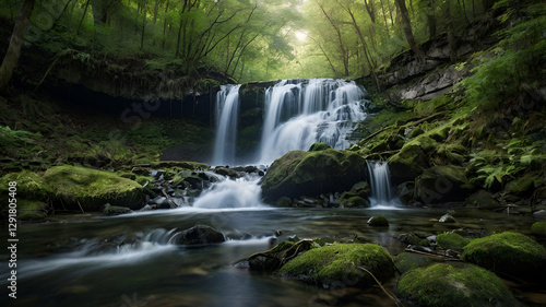 waterfall in the woods