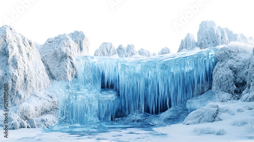 winter landscape in the mountains