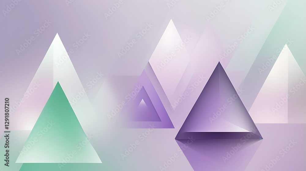 Vibrant 3D vector illustration featuring abstract geometric triangles and prism shapes on a blue backdrop, a modern design concept Vibrant 3D vector illustration featuring abstract geometric triangles and prism shapes on a blue backdrop, a modern design concept
