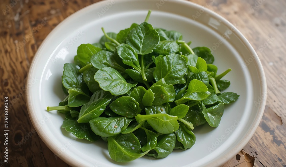 Fresh Green Spinach Leaves in a Bowl - Healthy Organic Food Concept Fresh Green Spinach Leaves in a Bowl - Healthy Organic Food Concept