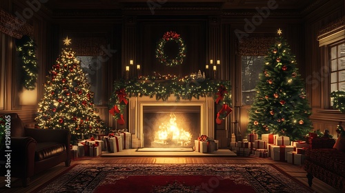 Wallpaper Mural Beautiful Modern Living room Interior with furniture's ,mockup frame , posters, wall -3d Rendering Torontodigital.ca