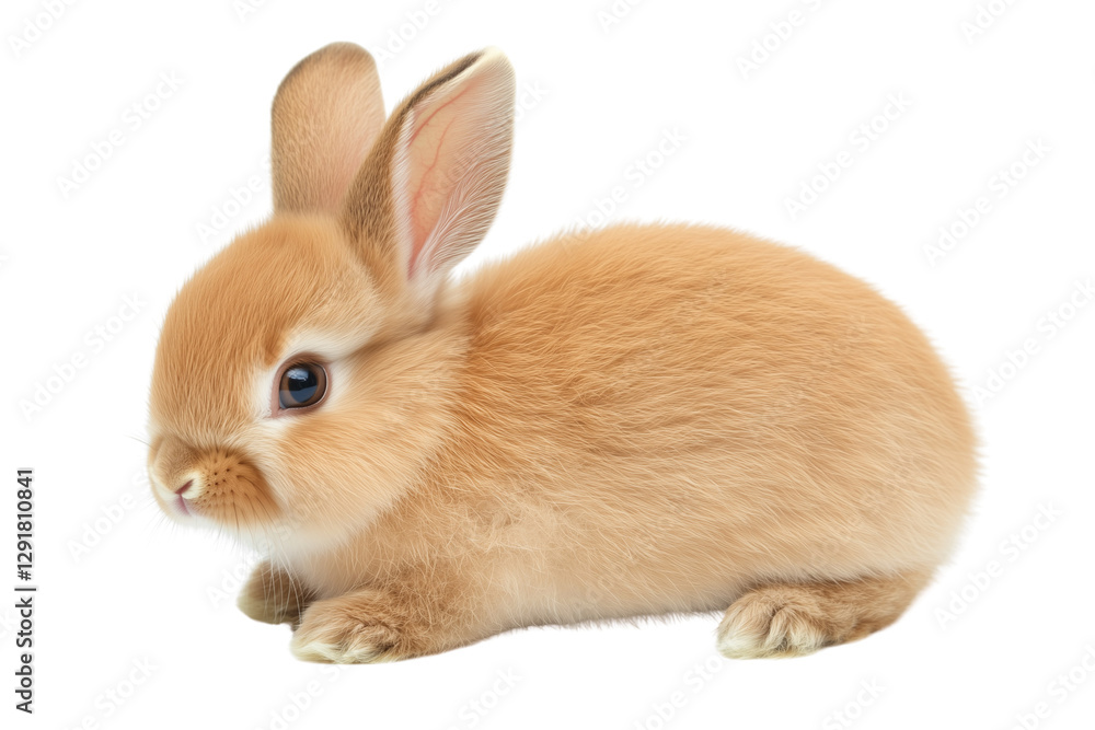 Obraz premium Rabbit isolated on Transparent PNG format Background.