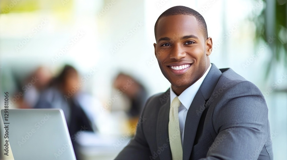 Confident Businessman Smiling at the Camera Confident Businessman Smiling at the Camera