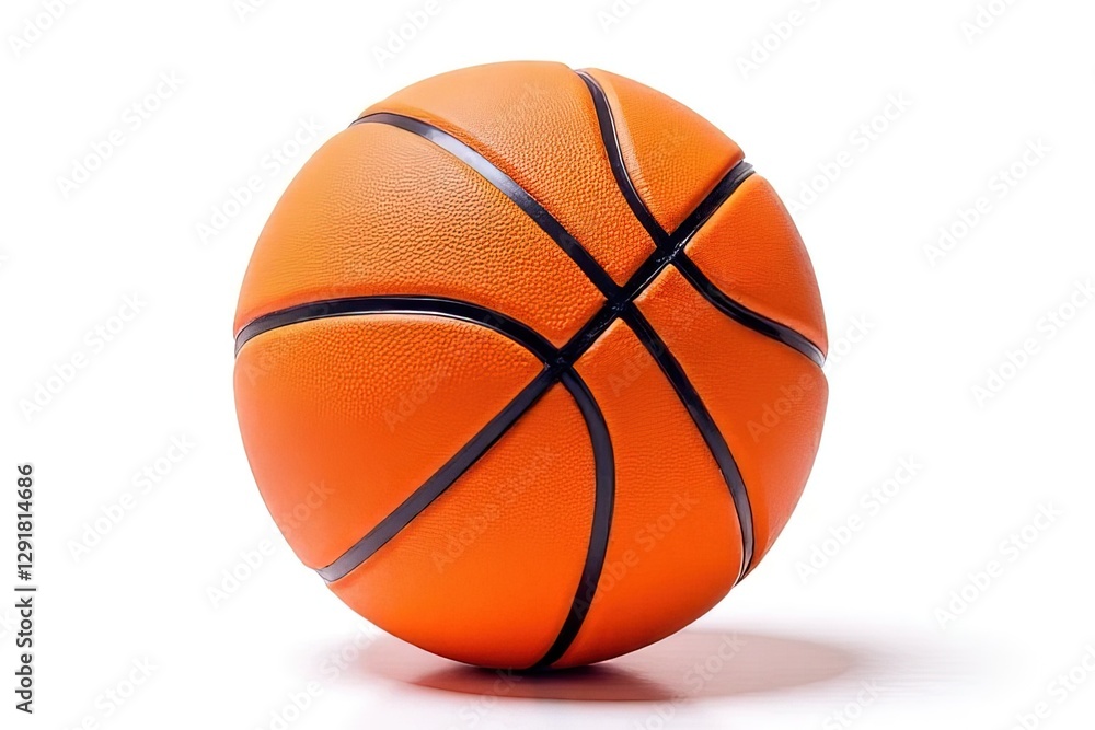 Orange Basketball Isolated on White Background Orange Basketball Isolated on White Background