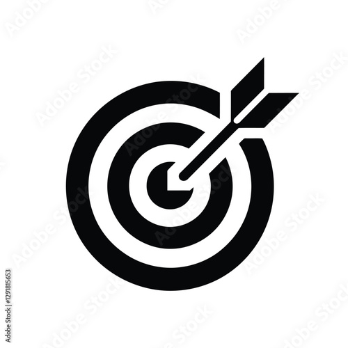 Modern Target Icon Vector Isolated On White Background,Abstract Target Arrow Symbol Vector,Goal and Achievement Symbol,goal symbol, victory sign, darts bullseye logo