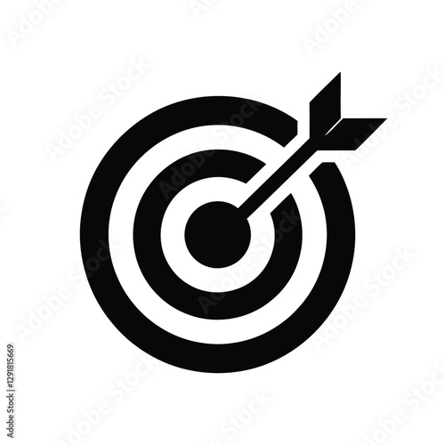 Modern Target Icon Vector Isolated On White Background,Abstract Target Arrow Symbol Vector,Goal and Achievement Symbol,goal symbol, victory sign, darts bullseye logo