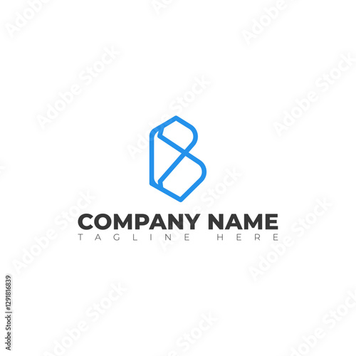 Free Download B Logo Design Template - GFXLoad