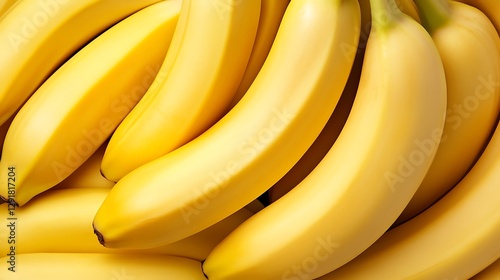 Close-up bunch of ripe bananas