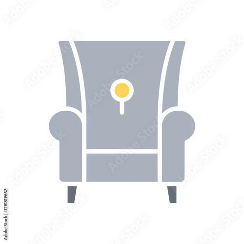 Confusion icon in flat color style