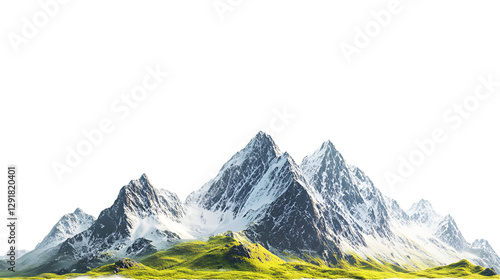 mountain peaks in the alps