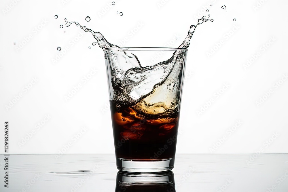Sparkling Drink Splashing in a Glass - Close Up Photography Sparkling Drink Splashing in a Glass - Close Up Photography