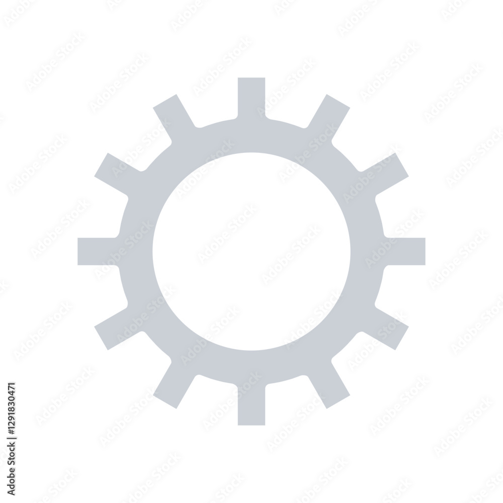 Gear, Cog icon in flat color style Gear, Cog icon in flat color style
