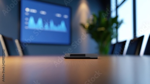 Wallpaper Mural Conference Room Table with Digital Display Torontodigital.ca