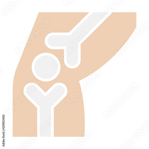 X-ray icon in flat color style