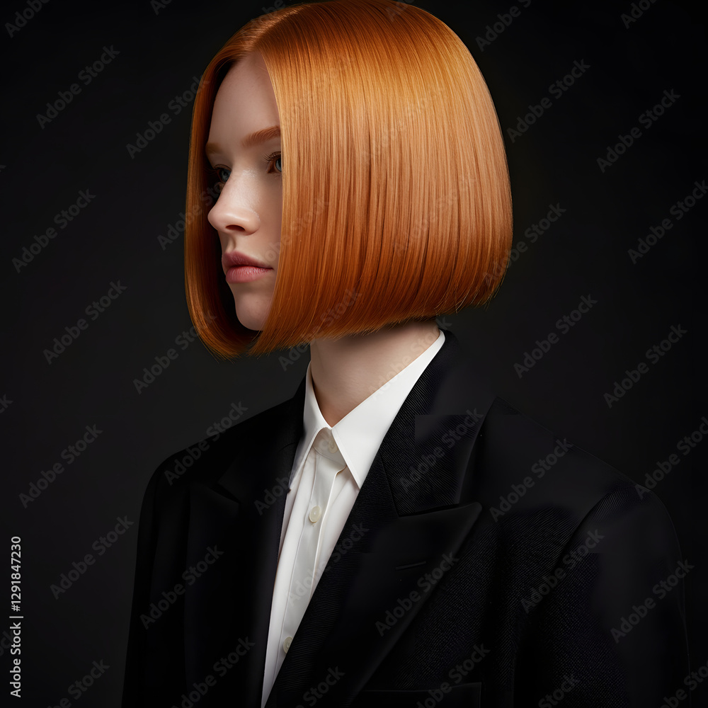 Naklejka premium Straight hair