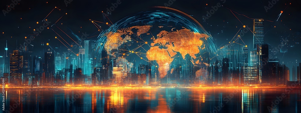 Fototapeta premium World wide web concept, network,