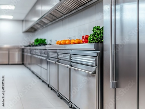 Food preparation event in modern kitchen culinary space high-quality image professional environment close-up view