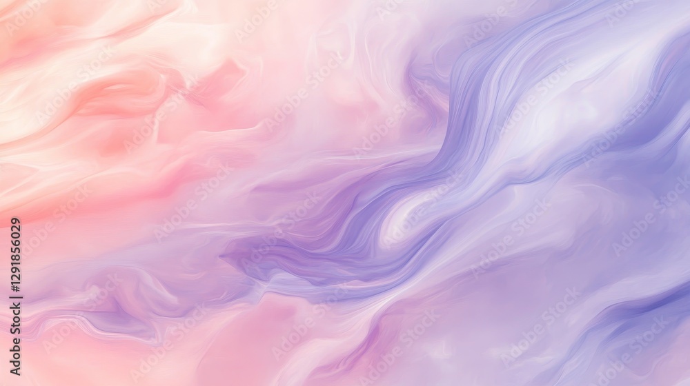 Fototapeta premium A dreamy abstract background featuring soft pastel swirls in pink and lavender hues.