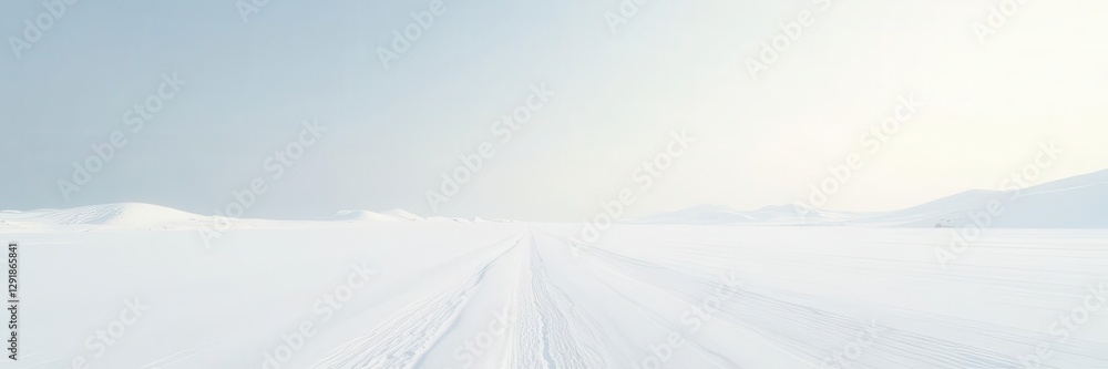 Vast, empty white expanse, horizon line subtly visible , clean, abstract Vast, empty white expanse, horizon line subtly visible , clean, abstract