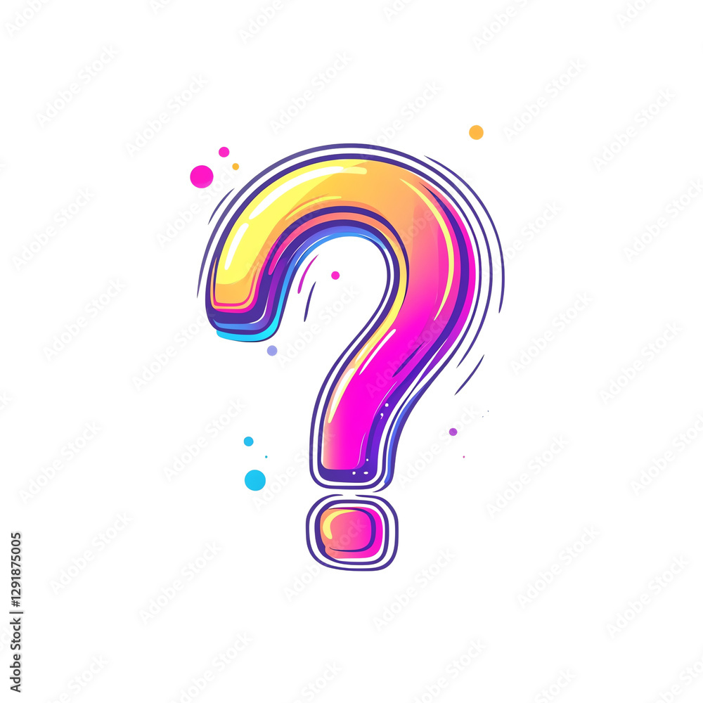Minimalist Question Mark Line Art | Modern Black PNG Minimalist Question Mark Line Art | Modern Black PNG