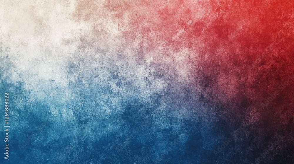 Obraz premium Abstract Textured Background with Gradient Colors of Red, White, and Blue