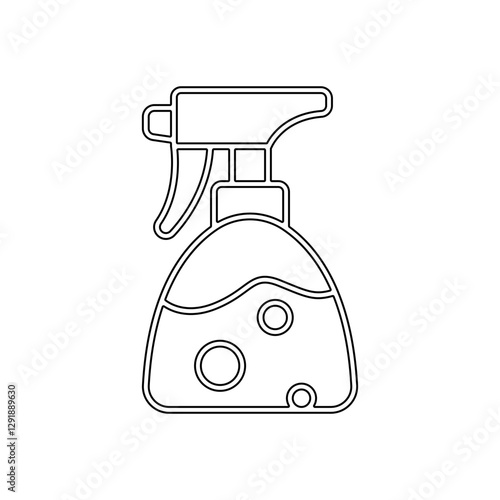 Water spray icon in line style