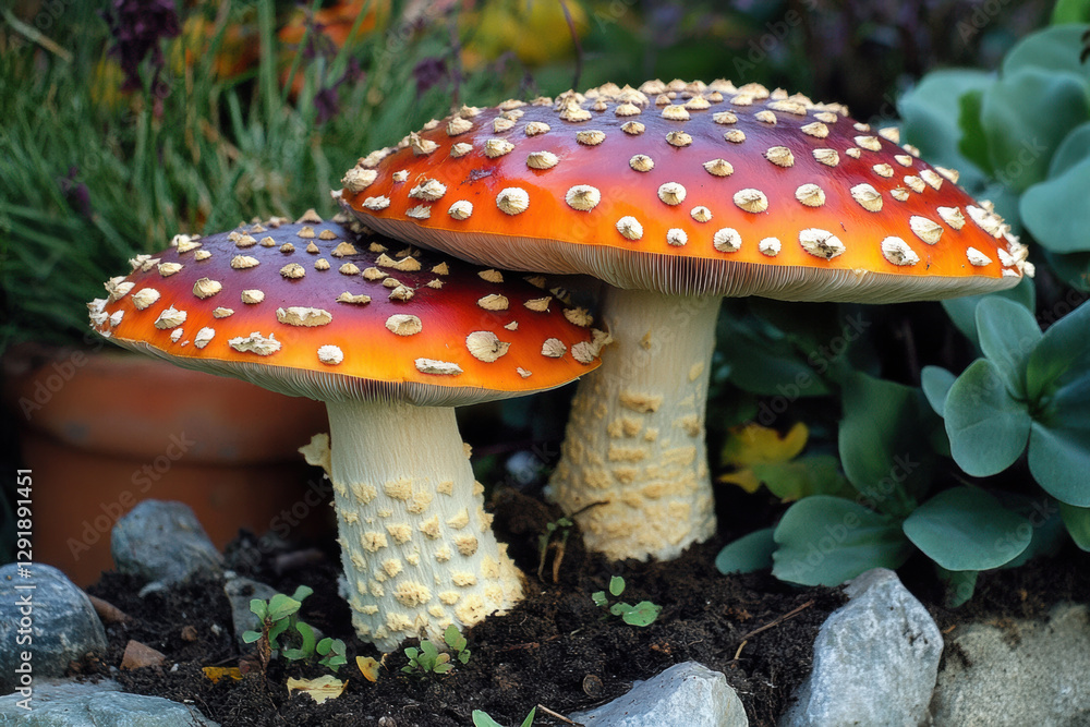 Fototapeta premium Tasty and Nutritious Mushrooms Ready for Your Plate
