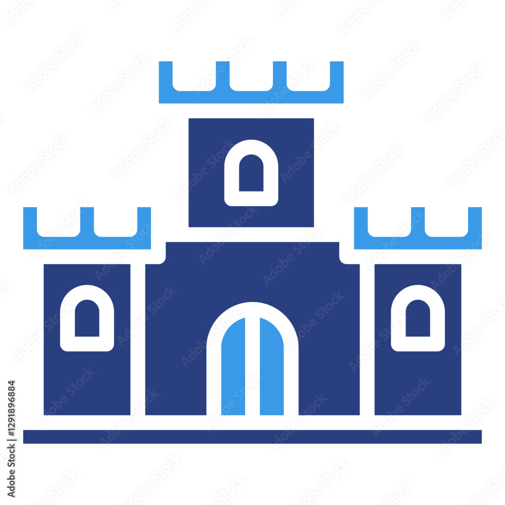 Fototapeta premium Castle Icon Element For Design