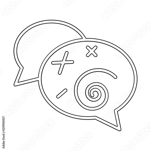 Argument icon in line style