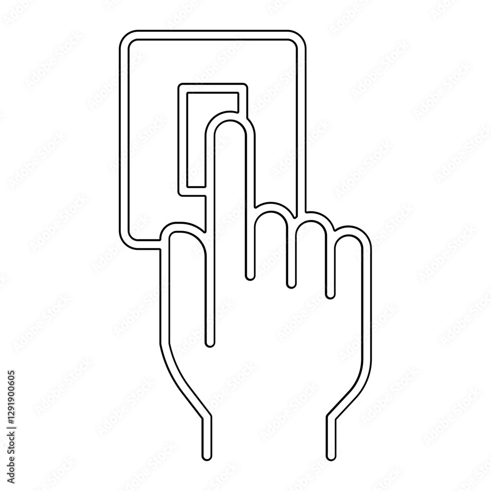 Obraz premium Switch icon in line style