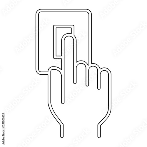Switch icon in line style