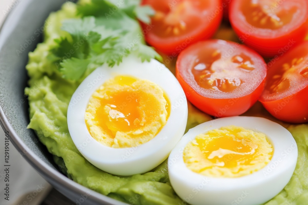 Healthy avocado toast with egg and tomato. Healthy avocado toast with egg and tomato.