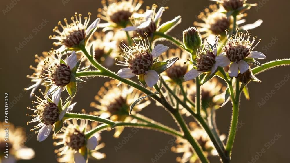 The Beautiful Sunlit Flowers