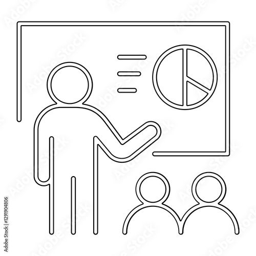 Classroom icon in line style