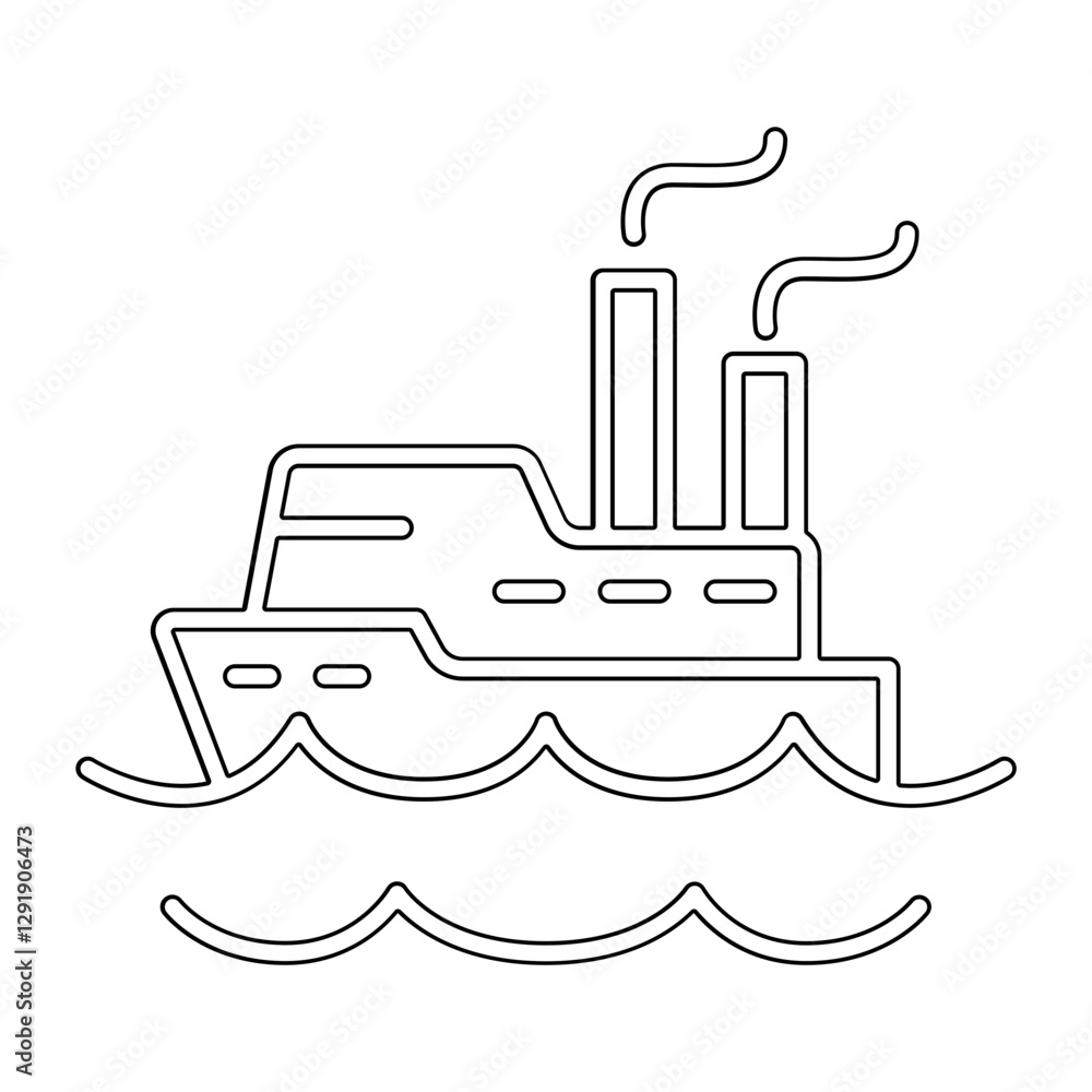 Obraz premium World icon in line style