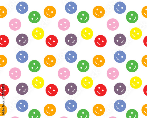 Seamless pattern with colorful balls.